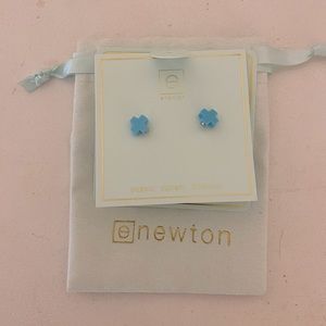 NWT enewton teal cross earring